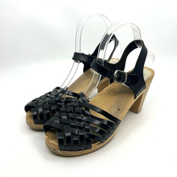 Maguba Black Clog Sandals Women's 10 US - Picture 1 of 10